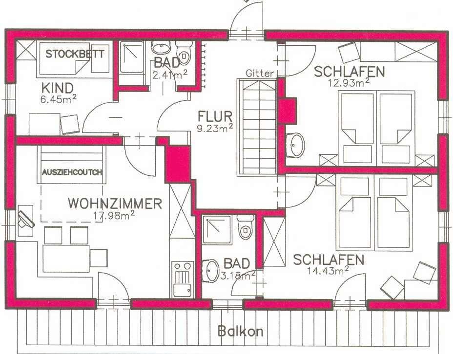 Apartmán Hinterreith-Hof Hochfilzen Pokoj fotografie